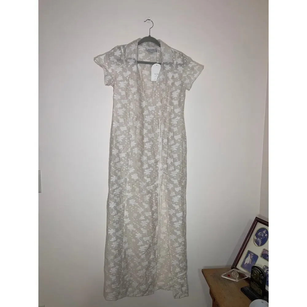 Rumer The Label Semi Sheer Billie Shirt Maxi Dress Cover Up size S NWT - Picture 12 of 12